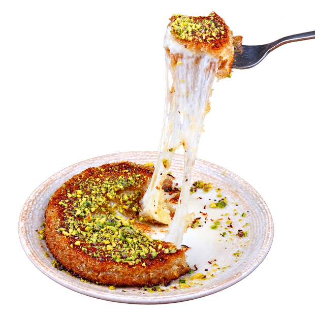 Künefe tabak sunumu