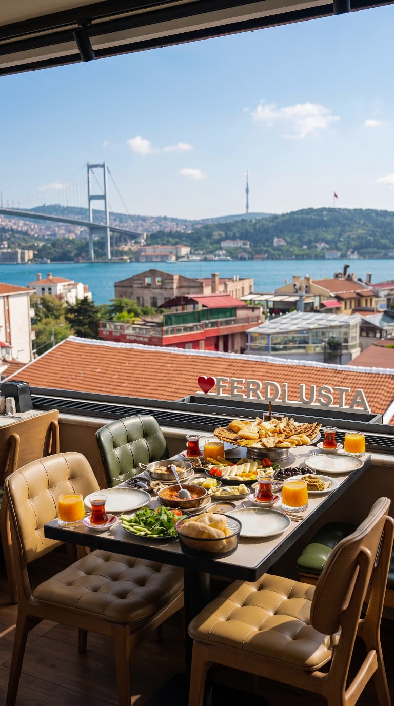 Boğaz’a karşı kahvaltı